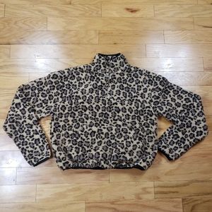 Princess Polly Cheetah Print Jacket Size XS Extra Small 1/4 Zip Animal Leopard